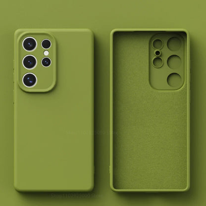 Luxury Liquid Silicone Shockproof Phone Case For Samsung Galaxy S26 S25 S24 S23 S 26 Ultra Plus Cases Protective Back Soft Cover