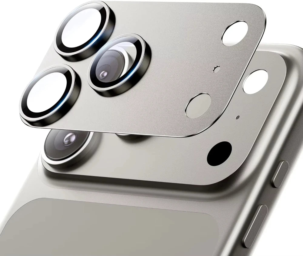 NNBILI For iPhone 17 18 Pro Max Camera Lens Protector Strong Adsorption Metal Tempered Glass Camera Screen Full Protective Cover