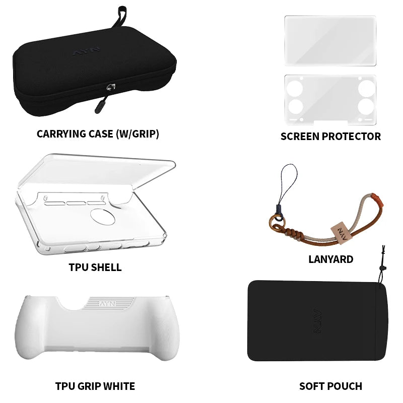 AYN THOR Gaming Accessories Grip Dual Screen Flip Up Handheld Device Protective Case For AYN THOR