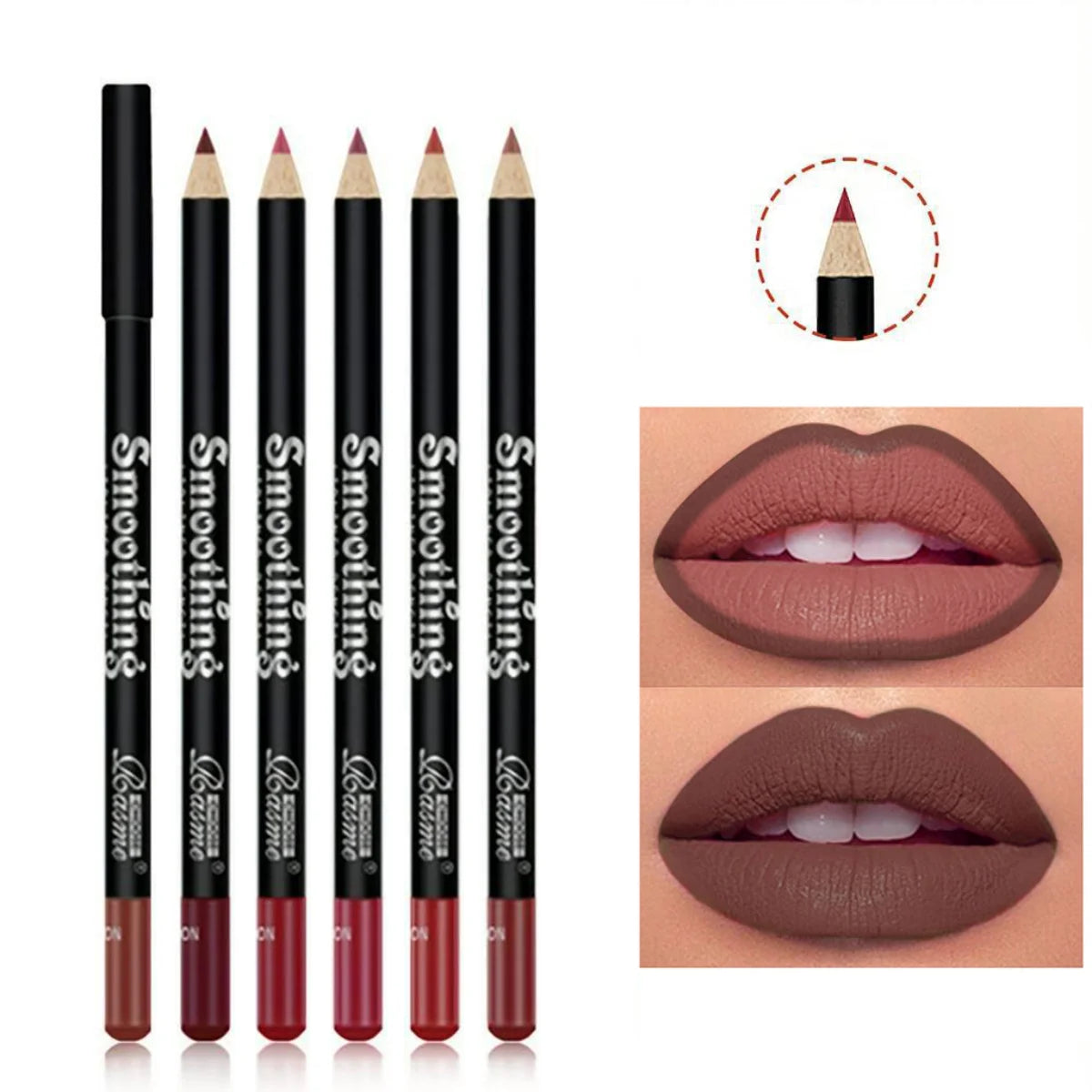Waterproof Matte Lip Liner – Long-Lasting Red Tint