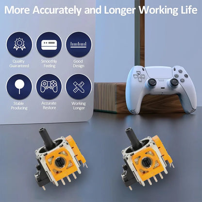 10PCS 3D Analog Joystick ThumbStick For PS5/PS4/Nintendo Switch Pro Controller Replacement Repair Parts Kit Game Accessories