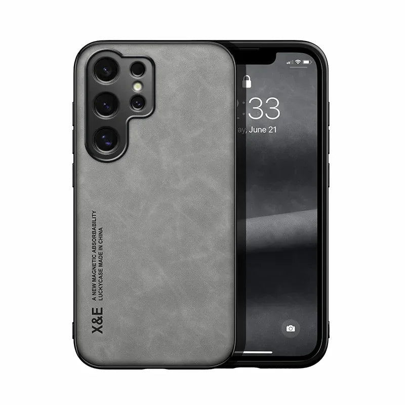 Luxury Ultra-Thin PU Leather Phone Case for Samsung Galaxy
