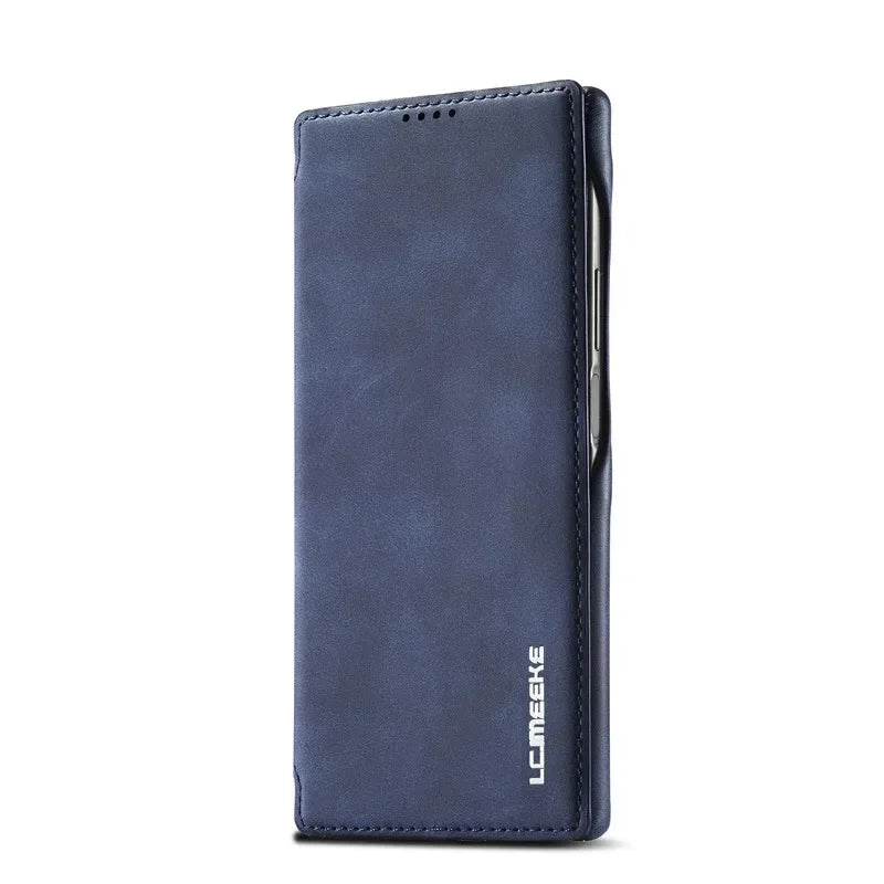 Flip Leather Phone Case For Samsung Galaxy S26 S25 S24 S23 Ultra S22 Plus S21 FE S20 Card Slot Stand Wallet Protect Cover