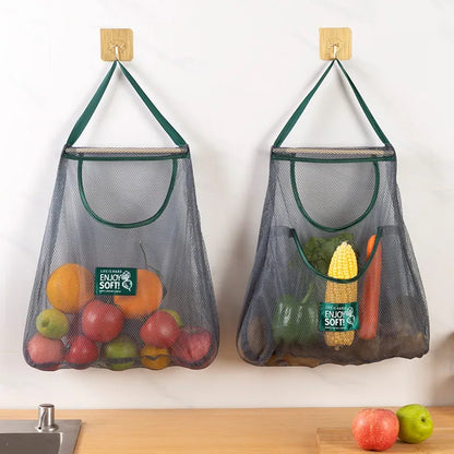 Hanging Mesh Storage Bag for Fruits & Vegetables