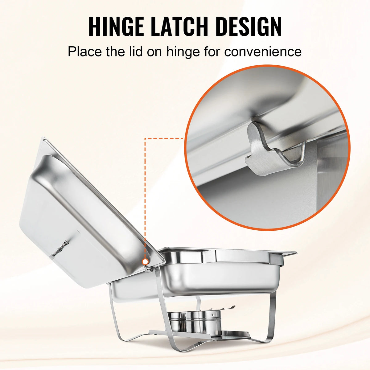 SucceBuy 8QT Rectangle Chafing Dish 2/4/6 Packs w/ Full Size Pans Buffet Catering Warmer Server Folding Stand Fuel Holder Tray