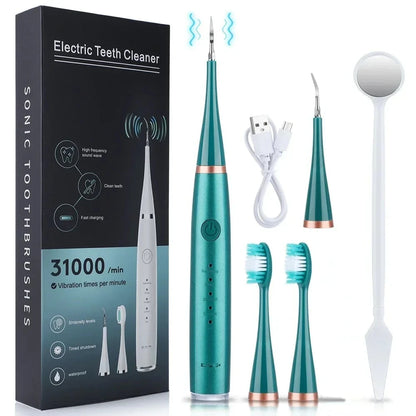 3-in-1 USB Rechargeable Sonic Electric Toothbrush – Tartar Removal & Whitening
