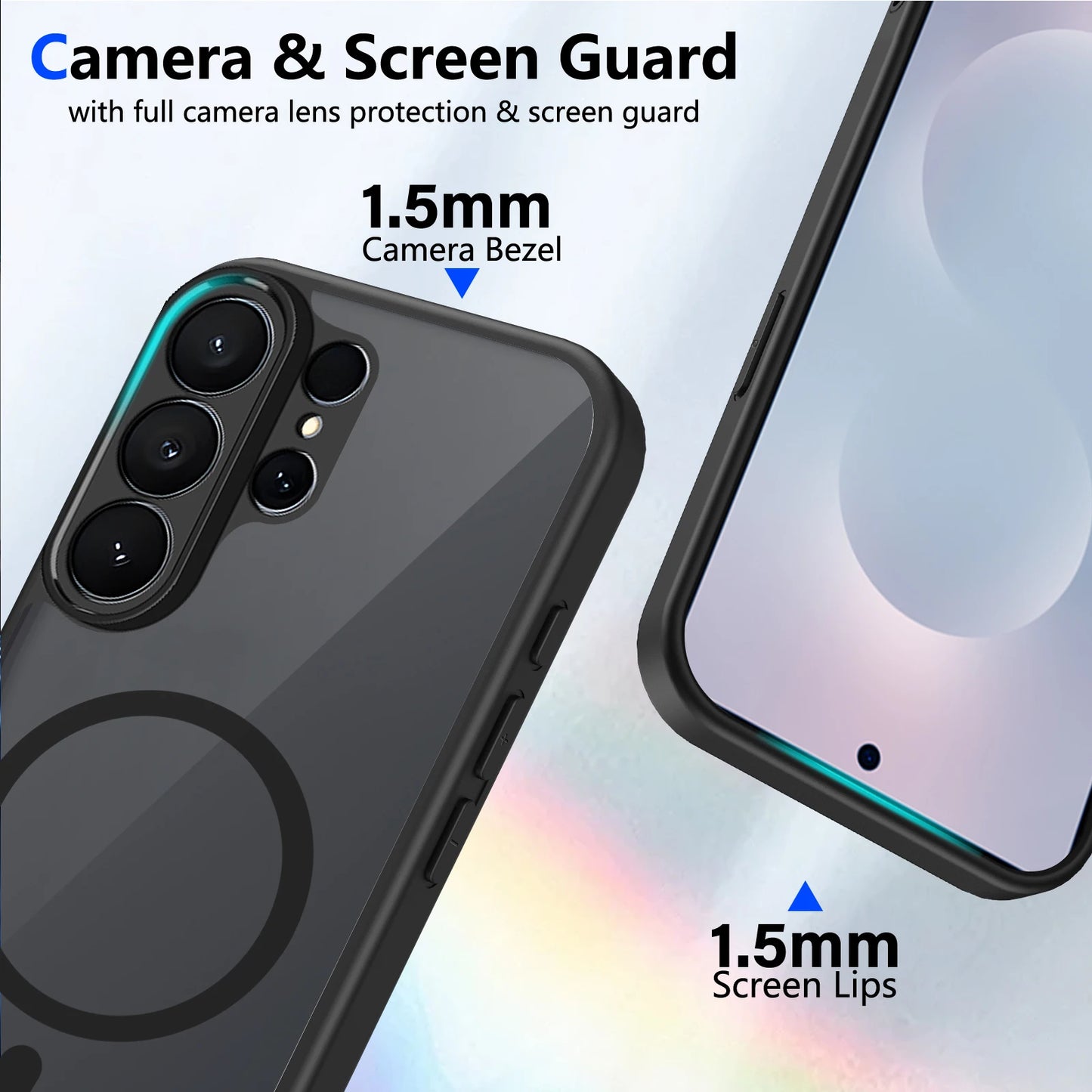 Luxury Magnetic Matte Phone Case For Samsung Galaxy S26 Ultra Case S26+ S26ultra S26Plus Full Lens Protect Wireless Charge Cover