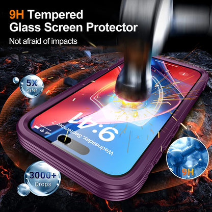 360° Fully Protected Double-sided Transparent Magnetic Case For iPhone 18 Pro Max 18Pro For MagSafe Wireless Charging Back Cover