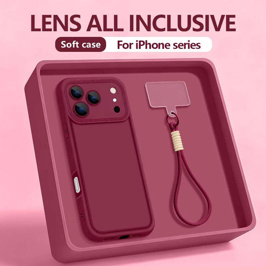 Wrist Strap Lanyard TPU Case for iPhone Series