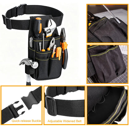 Multi Functional Tools Bag Waist Pouch Belt Storage Holder Organizer Garden Tool Kits Waist Packs Oxford Cloth Pocket Tool Pouch