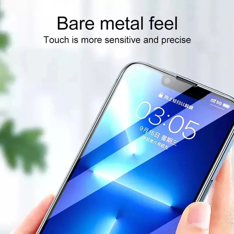 9D Protector  Screen 1-5PCS Tempered Glass For iPhone X XR XS Max 11 12 13 14 15 16 17 Pro Max 14   Mini Plus Protective Cover