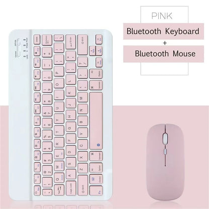 10 lnch Wireless  Bluetooth Mini Keyboard For iPad Phone Tablet Portable Bluetooth Keyboard and Mouse For Samsung Xiaomi Android