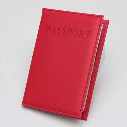 High Quality English PU Leather Passport Covers Document Cover Travel Passport Holder ID Card Passport Holder Travel Acceessory
