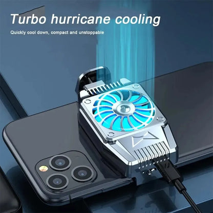 H15 Turbo Semiconductor Phone Cooling Fan with Clip Mount