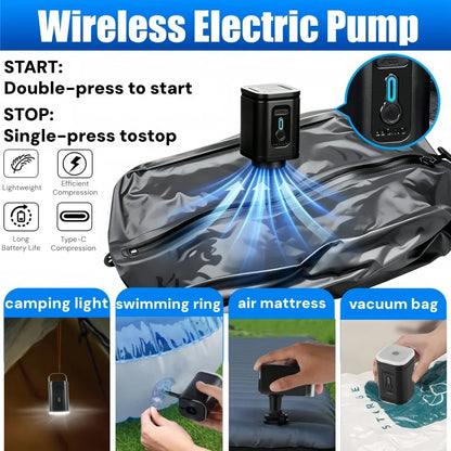 17L Travel Vacuum Storage Bags with Air Pump, Outdoor Clothes Compression Bags, Reusable Empty Vacuum Bags for Clothes Suitcases
