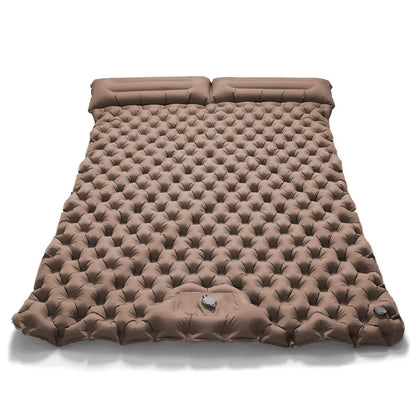 Outdoor Camping Double Inflatable Mattress Extra Wide Sleeping Pad Ultralight Folding Bed Sleeping Mat Car Travel Mat - Urbizia