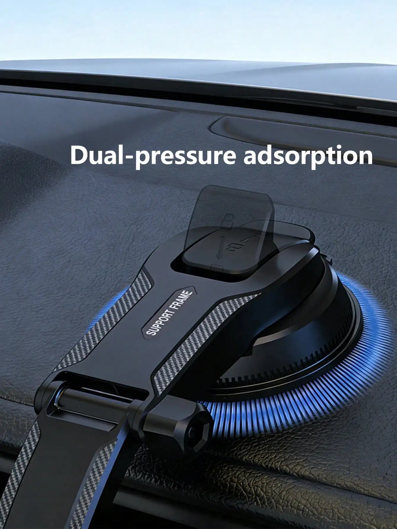 Car Phone Holder | Automatic Suction Cup | 360° Rotation Adjustment | Suitable For Windshield | Stable Navigation Holder | Universal For Trucks, Sedans, Car Phone Mount, Smartphone Holder, Auto Accessories