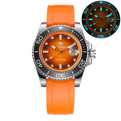 ADDIESDIVE Men's Watch Quartz Stainless Steel Diving Watch 200M Super Luminous Luxury Watch Reloj Hombre NEW Watch Reloj Hombre
