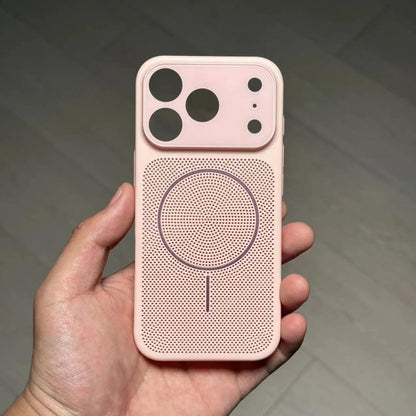 Business Slim Matte Heat Dissipation for Magsafe Case for iPhone 17 16 15 14 13 12 Pro Max Air Plus Slim PC Turn to 17PM Cover