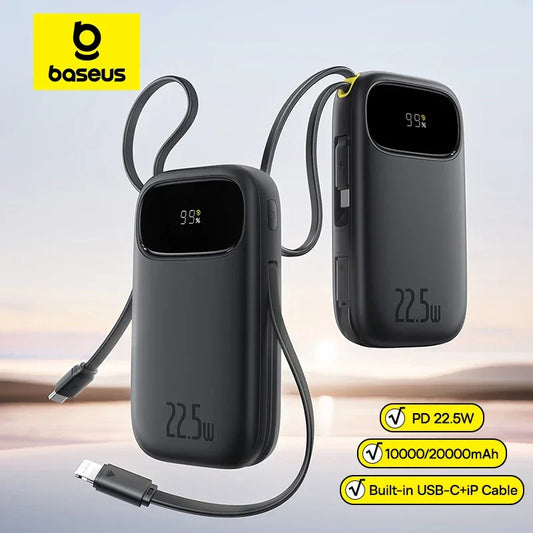 Baseus 22.5W 10000/20000mAh Built-In Cable Power Bank