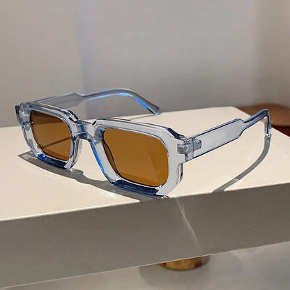 Men Vintage Rectangle pc Frame Sunglasses Fashion Retro Sun Glasses Luxury Brand Design Shades Eyewear Women Goggles