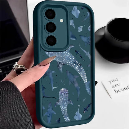 Shark Dolphin Print TPU Case for Samsung Galaxy Series