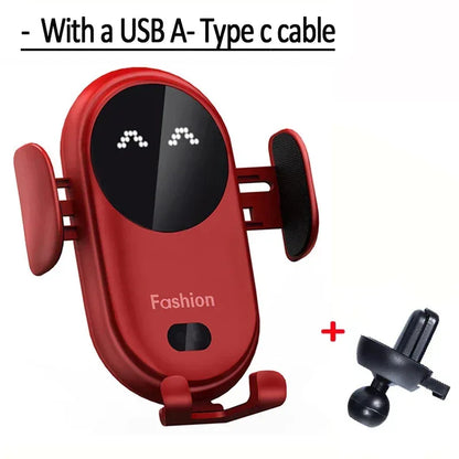 30W Wireless Car Charger Mount – Auto-Clamping Air Vent Holder - Urbizia