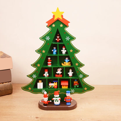 Wooden Christmas Tree – 3D Desktop Ornament