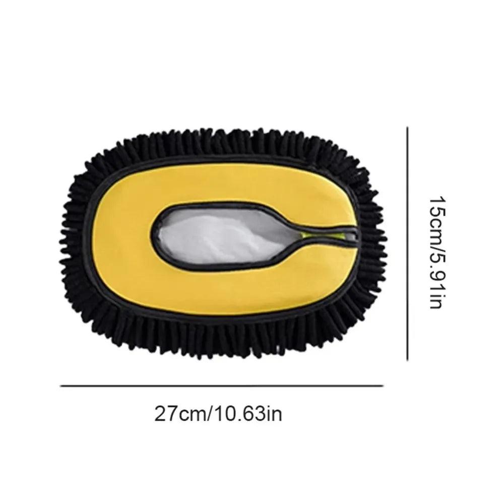 New 27cm Car Wash Mop Head Chenille Removable Mop Replacement Cloth Heavy Duty Reusable Mop Accessories