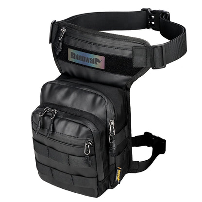 Rhinowalk Motorcycle Waist Bag 3L Leg Bag Thigh Hip Bum Beltleg Fanny Pack Travel Riding Crossbody Multifunctional Shoulder Bag
