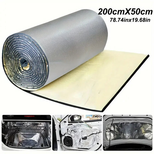 200x50/40x25cm Car Noise Deadening Mat Sound Proofing Deadener Heat Insulation Mat Hood Closed Cell Foam Vehicle Accessories