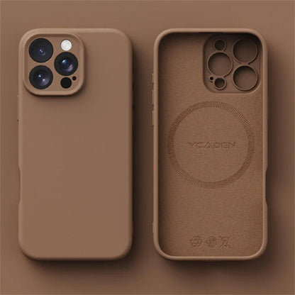 Luxury Liquid Silicone MagSafe Case for iPhone 17–11 Series