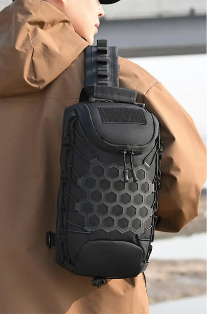 Homefish New Outdoor Tactical Chest Bag Sling Shoulder Backpack EDC Crossbody Bag For Daily Commuting Outdoor Sports