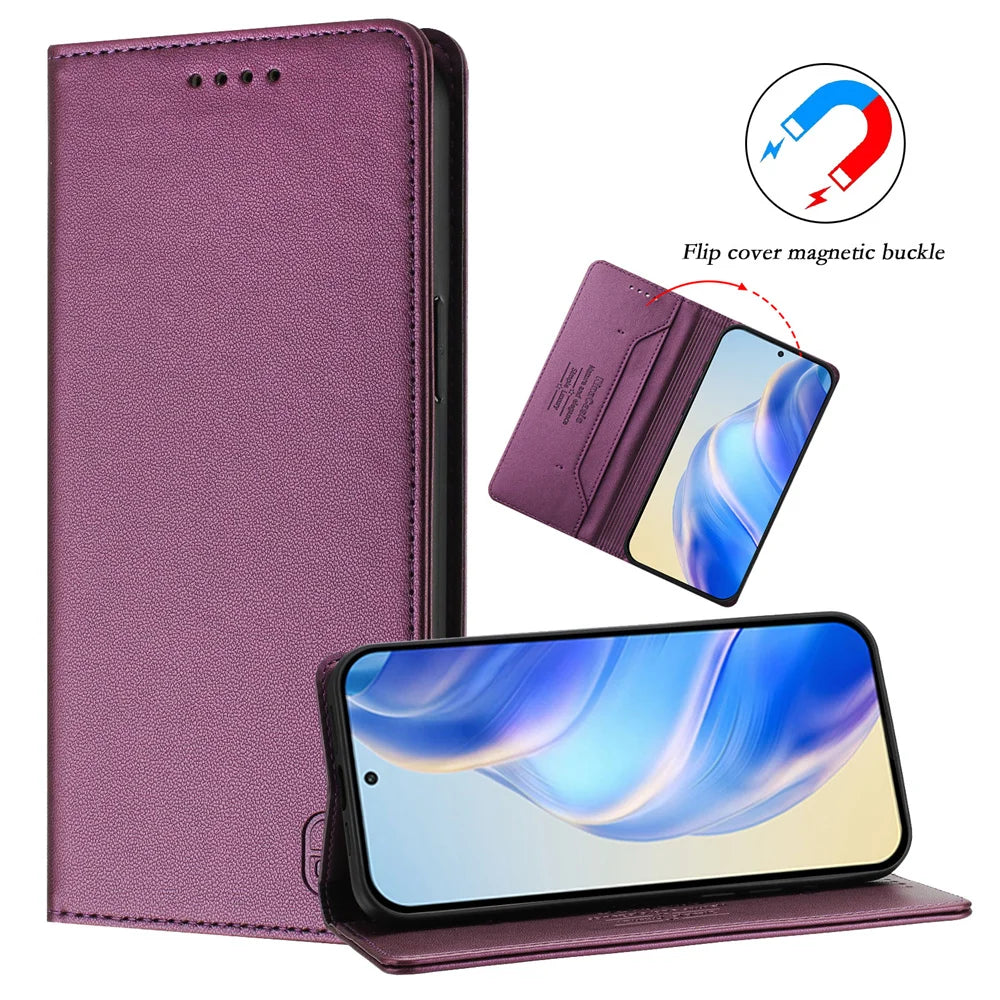 Magnetic Leather Wallet Case For Samsung Galaxy A73 A53 A33 A13 A03 A72 A52 A42 A32 A22 A02 A91 A71 A51 A41 A31 Luxury Cover