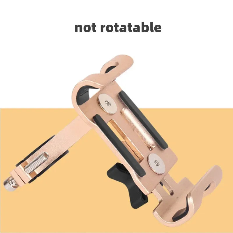 Motorcycle Bicycle Phone Holder Aluminum Alloy 360 Rotate Anti-slip Bracket Support GPS Clip Bike Phone Stand for iPhone Xiaomi