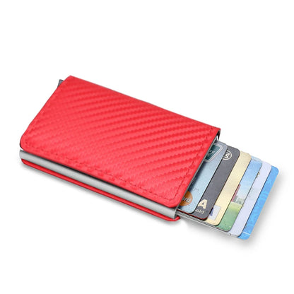Carbon Fiber Credit Card Holder Wallets Men Brand Rfid Black Magic Trifold Leather Slim Mini Wallet Small Money Bag Male Purses