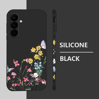 Soft TPU Case For Samsung Galaxy S24 S23 S25 FE S26 S25 S22 Ultra A17 A56 A16 A55 A25 A15 A36 A35 5G Small Flower Pattern Cover