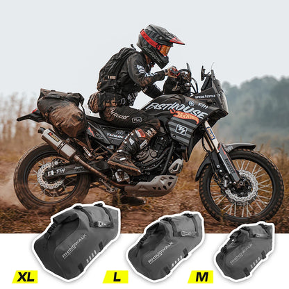 Rhinowalk Motorcycle Bag 100%Waterproof 18L/28L/48L Large Capacity 2 Pcs Universal Fit Motorcycle Pannier Bag Saddle Side Bags