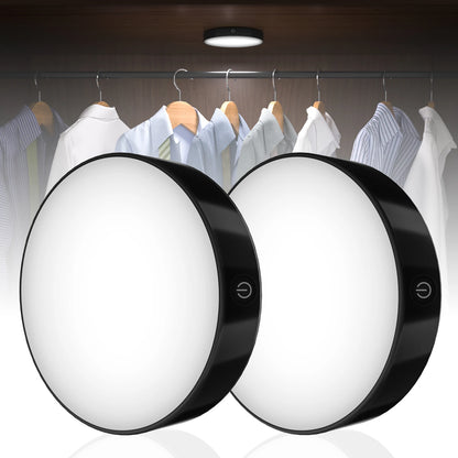 WILLED Rechargeable Dimmable Touch Light Buit-in 1000mAh Batter Portable LED Night Lights for Cabinet Wardrobe Kitchen Bedroom