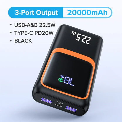 20000mAh Fast Charging Power Bank 22.5W PD Portable