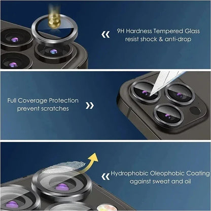 3Pcs Camera Lens Glass Protector for iPhone Pro Max Series