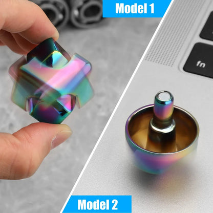 Metal Cube Spinner Fidget Toy for Stress & Focus