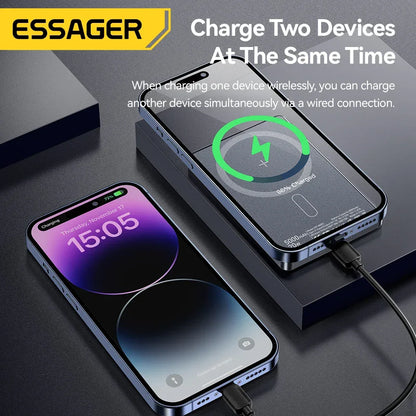 Essager 5000mAh Slim Magnetic Wireless Power Bank 20W