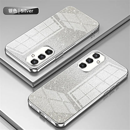 FLYKYLIN Luxury Gradient Glitter Bling Plating Case For Samsung Galaxy S24 S23 S21 Fe S22 Plus Ultra 5G Soft Silicone Back Cover
