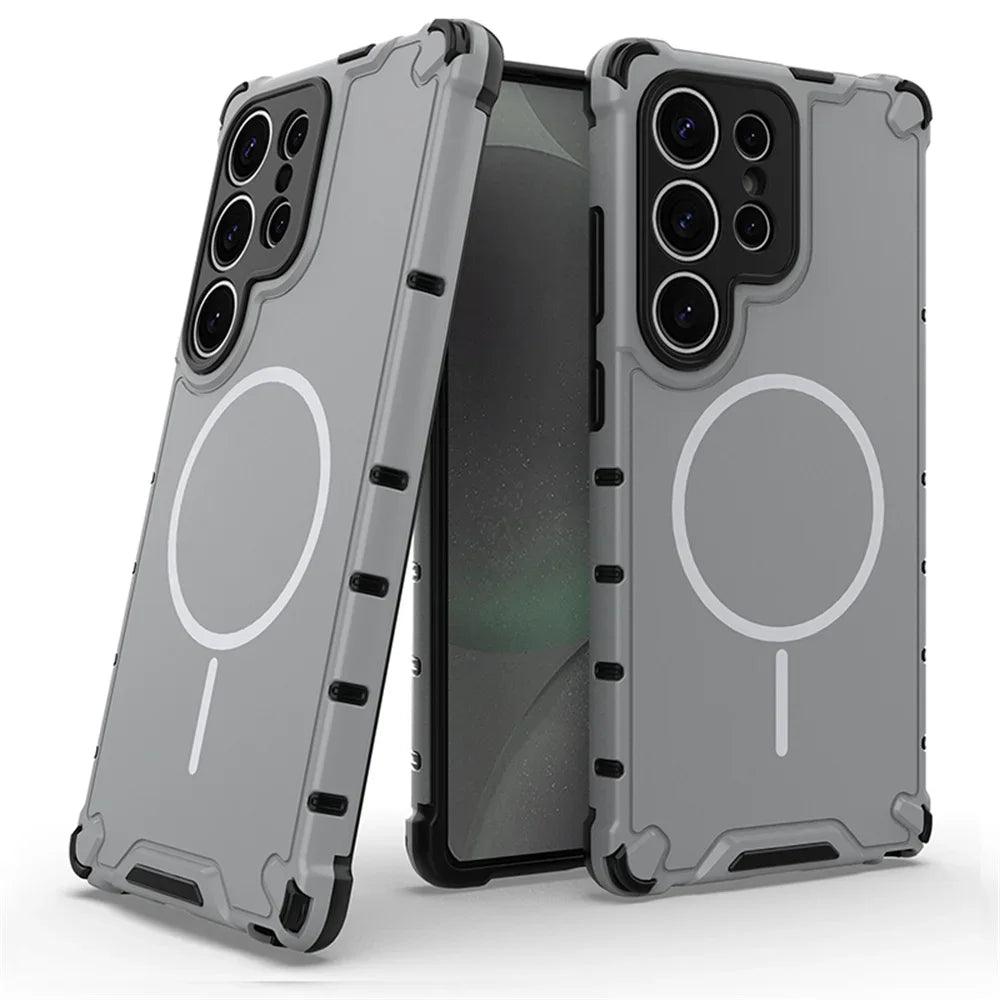 Anti-Slip Magnetic Bumper Armor Case for Samsung Galaxy Series