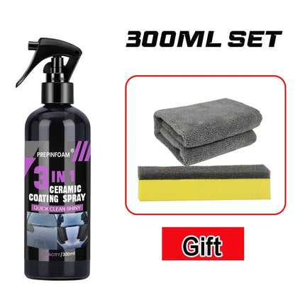 3 in 1 Car Ceramic Nano Coating Liquid Coatin Nano Crystal Hydrophobic Layer Polishing Paint Coating Agent Polish Nanos Coatings - Urbizia