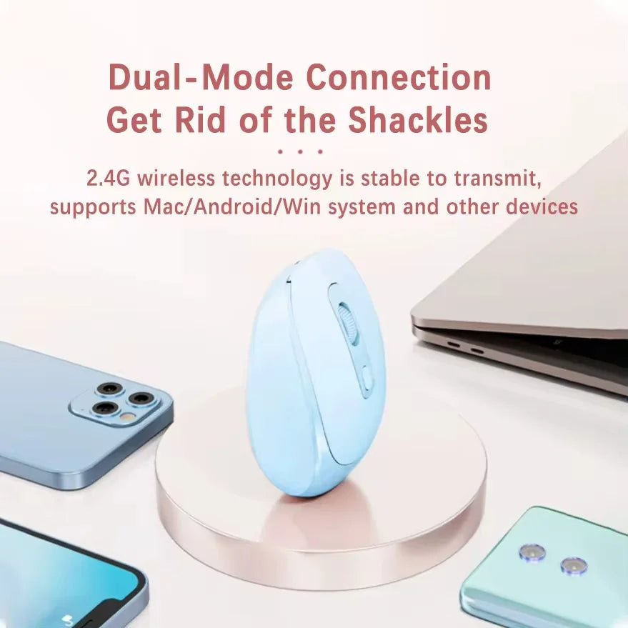 Rechargeable Wireless Computer Mouse 2.4G Bluetooth-Compatible Wireless Mouse USB Silent Gamer Mice For PC Laptop Macbook Tablet