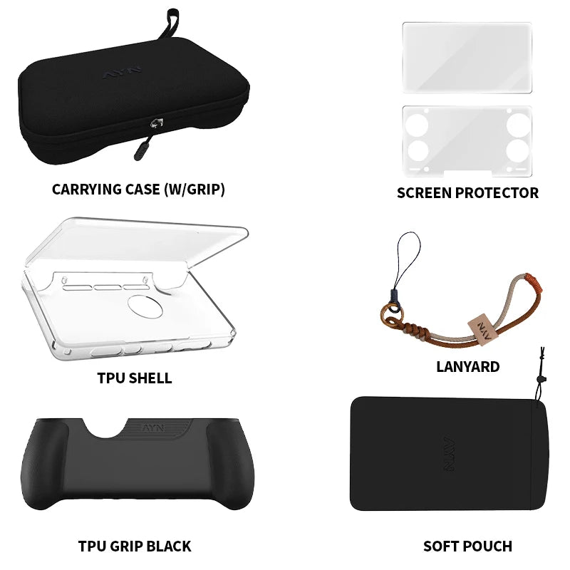 AYN THOR Gaming Accessories Grip Dual Screen Flip Up Handheld Device Protective Case For AYN THOR