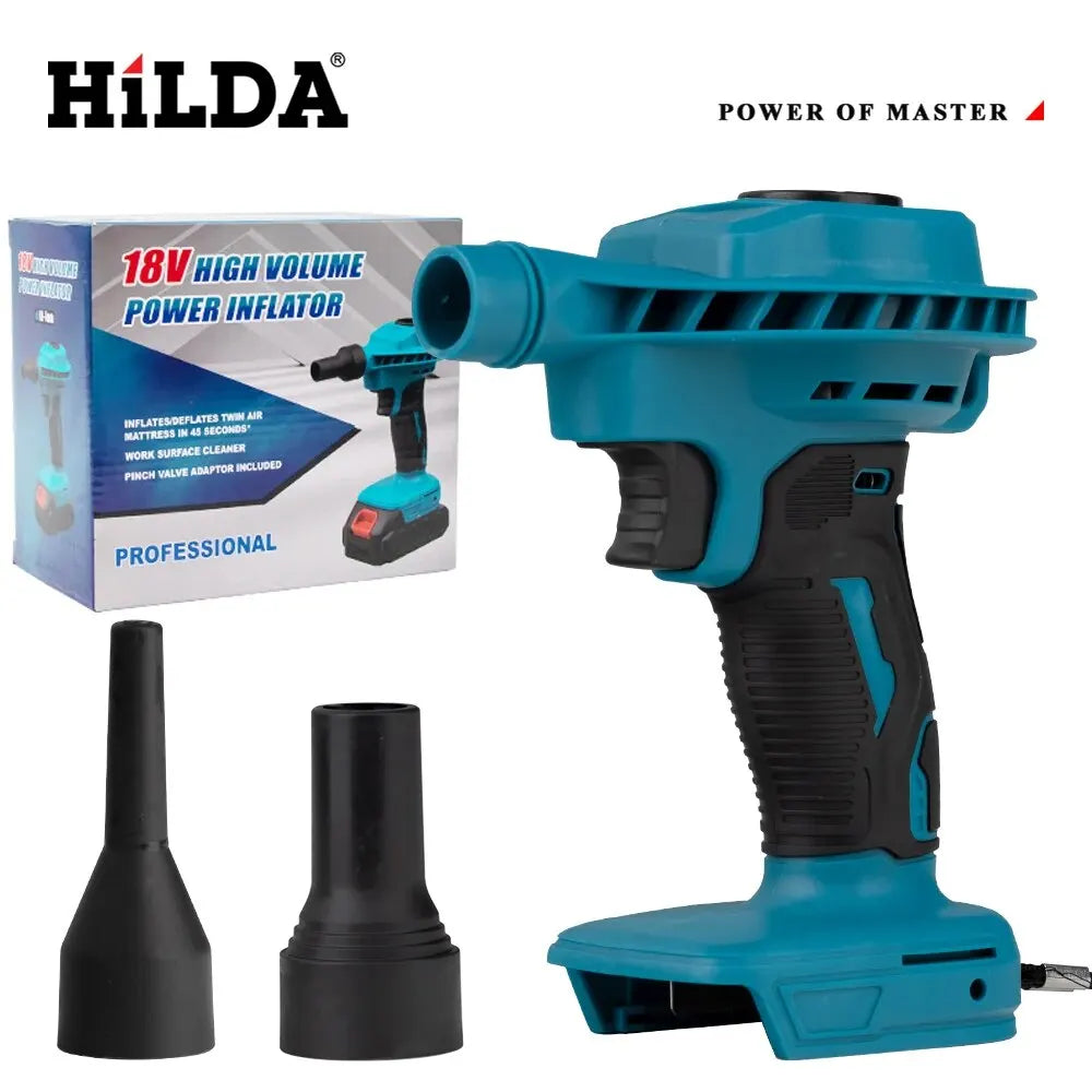 HILDA 2-in-1 Cordless Vacuum Cleaner & Air Blower for Makita Battery for Car Detailing, Keyboard Cleaning, Garden Leaf Blowing