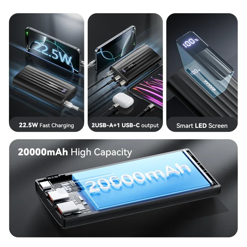 22.5W PD Fast Charging Power Bank 20000mAh/10000mAh